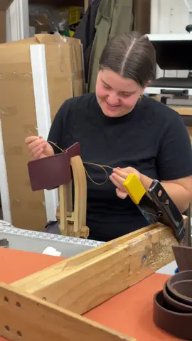 Making a Leather Traditional Wallet for Order 129342 #leathercraft #SmallBusiness #asmr #nelsonbc #behindthescenes #howitsmade #realleather #limitededition