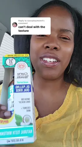 Replying to @sassyboymom4 Don't let the texture get the best of you! You gotta keep trying...you hardly notice after a few swooshes!  #oilpulling #gurunandaoilpulling #oilpullingbenefits #oilpullingforteeth #gurunanda #whitesmile #oralcareroutine #SelfCare #holisticmedicine #oralcare #tiktokmademebuyit #fyp #loveit #foryou #tiktokshop #tiktokmademebuyit #aruyveda  #teethwhitening #teethwhiteningstrips #teethcare #gurunanda #whitesmile #oralcareroutine #selfcare #holisticmedicine #oralcare #tiktokmademebuyit #fyp #loveit #foryou #tiktokshop #tiktokmademebuyit 