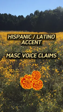 Hispanic/Latino (Mexican,Spanish) accent Masc Voice Claims #voiceclaim #voiceclaims #ocvoiceclaim #ocvoiceclaims