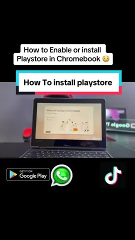 How to install Play store in Chromebooks! How to get plasytore on chromebook How to download playstore in chromebook #chromebook #playstore #learontiktok  