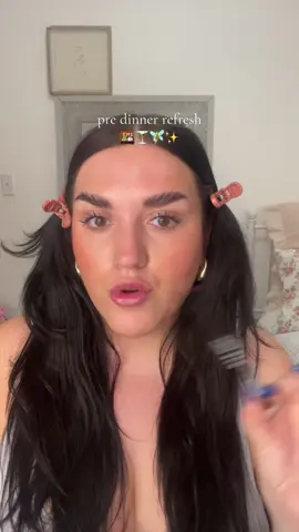 🍱🍸🧚🏻✨ #grwm #girldinner #makeup 