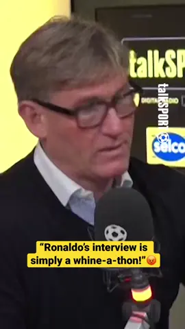 Simon Jordan is NOT happy with Ronaldo! #ronaldo #cr7 #manutd #football