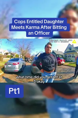 Cops Entitled Daughter Meets Karma After Bitting an Officer #cops #copsoftiktok #police 