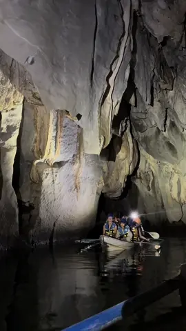 Ang ganda mo Underground Subterranean River, Palawan! 🖤 #7wondersoftheworld #undergroundriver #fyp 