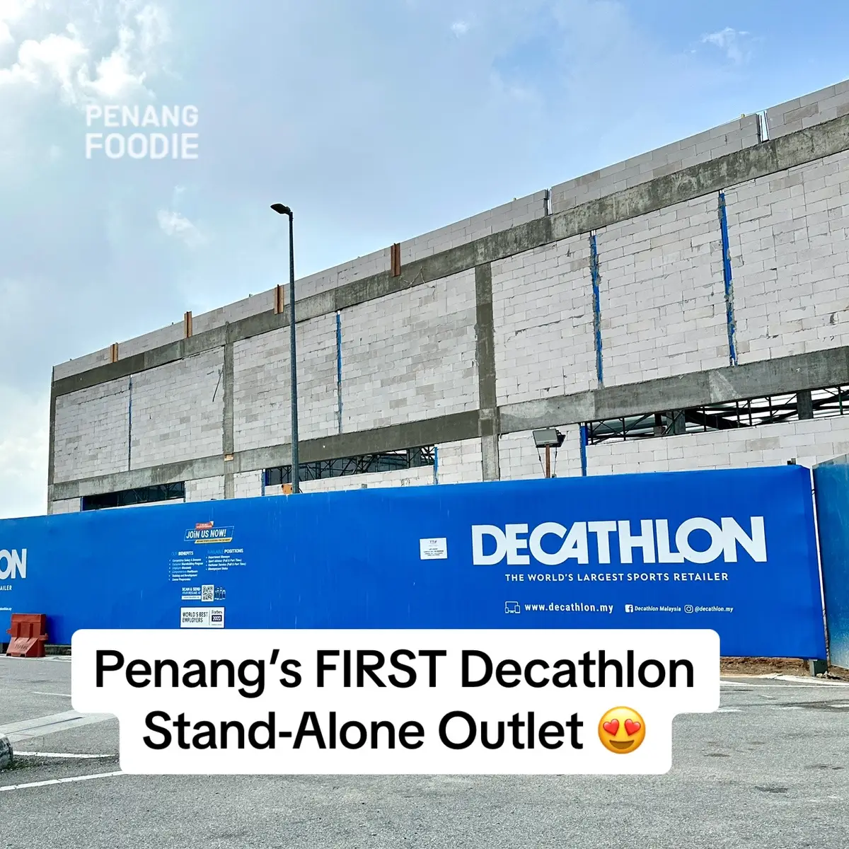 Penang's FIRST Decathlon Malaysia stand-alone outlet is opening soon spanning 20,000+ square feet 😱 Can't wait! 📍Batu Kawan 📆Tentative opening date: December 2024  #fyp #penang 