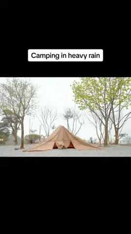 Solo camping in heavy rain#eating #food #forest #spring #river #wildlife #fishing #tiktok #van #car #camping #cold #winter #campinggear #campingtents #Summer #outdoorlife #music #all #house #Home 