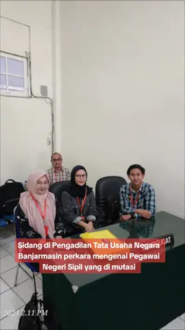 Sidang di Pengadilan Tata Usaha Negara Banjarmasin perkara mengenai Pegawai Negeri Sipil yang di mutasi #mutasipns #pengacaraindonesia #advokatindonesia #pengacaramuda #advokatmuda #advocate_news #pengacarakalimantan #advokatkalimantan #pengacarabanjarmasin #advokatbanjarmasin #instakalsel #banjarinfo #banjarmasinbanget #banjarhitz #wargabanua #instagram #instalike #hellokalsel #banjarkekinian 