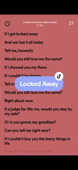 Locked Away🎶 #rcity #lyrics #spotify #kantakamuna🎤🎶 #oooooomerr_ #fyp 