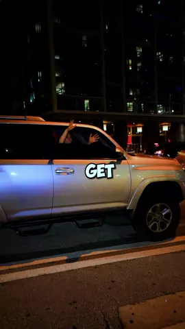She pulled up for mystery gift