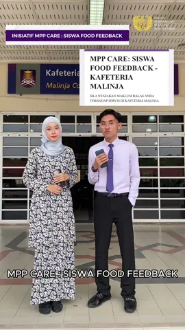 Inisiatif MPP Care: Siswa Food Feedback 📝 Mahasiswa/i UiTM Cawangan Kedah jangan lupa untuk mengisi QR Code maklum balas yang disediakan di setiap kafeteria! #uitmkedah  #uitm 