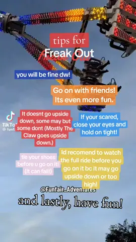 tips for Freak Out! #freakout #funfair #ukfair #hullfair #fyp #sky #britishmusic #britishculture #hullfair2024 #funfairrides #freakoutfunfairride #tips 