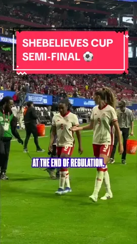 Come behind the scenes to the SheBelieves Cup semi-final! ⚽ #Soccer #soccertiktok 