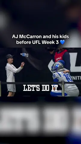 (🎥 @uflbattlehawks) #UFL #StLouis #Battlehawks #AJMcCarron #football #family #wholesome 