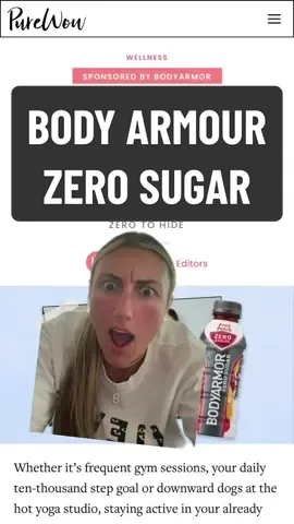 @BODYARMOR ZERO SUGAR is going to be a game changer 👀 #BODYARMORpartner #purewowpartner #zerotohide