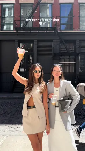 nyc spring is springing and we are happy🥹 🤍🕊️ #springfashion #springoutfits #OOTD #newyorkoutfits @zeinkurdi 