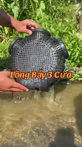 Lồng Rọ Bẫy Lươn 3 Cửa - Bẫy Tôm, Cua, Cá, Lươn, Trạch - Nhựa ABS Chất Lượng Cao - Hiệu Quả 100% ##longbaytomcuaca##robattomcua##review##fyp##xyzbca