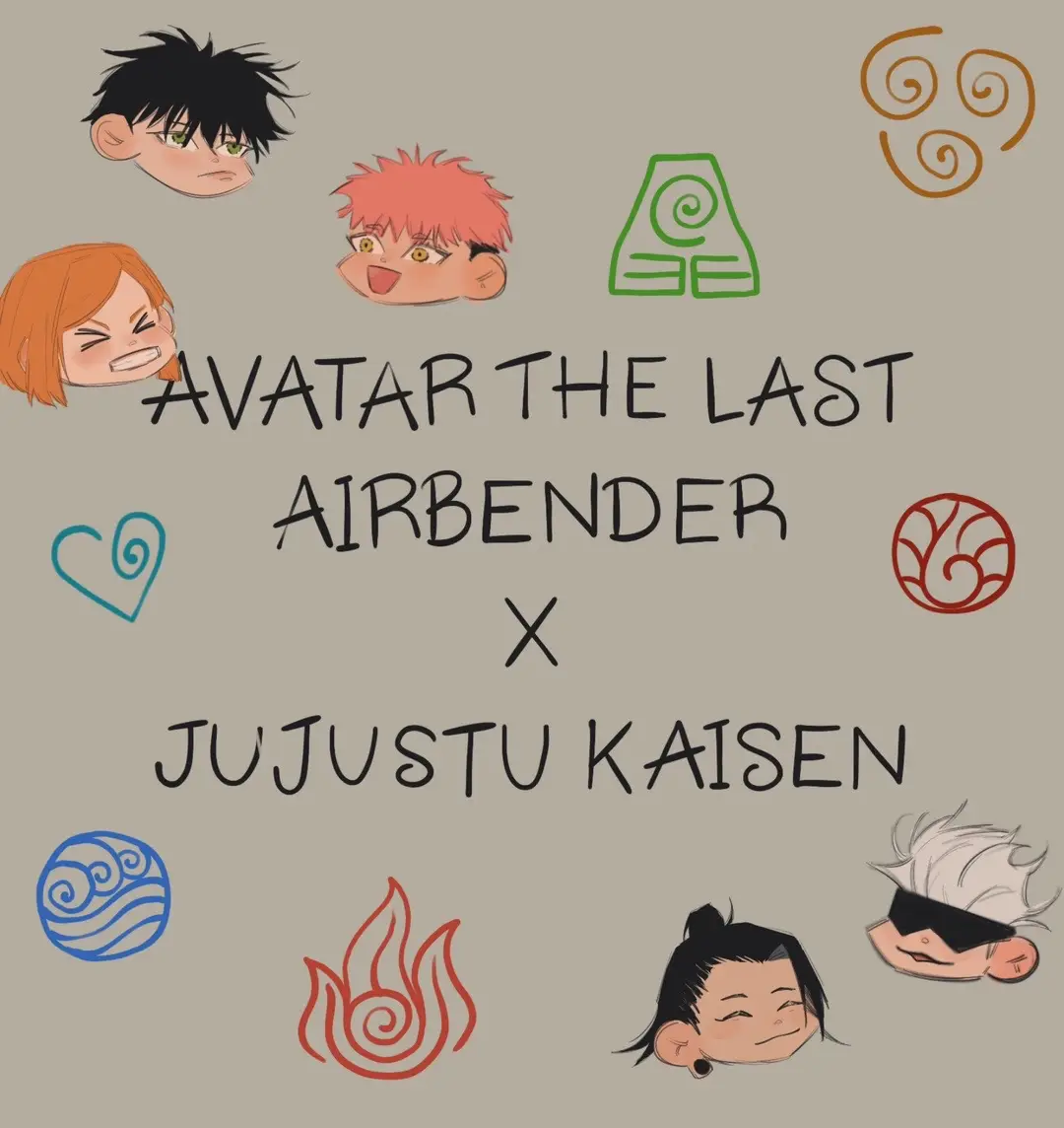 long time no post (im more active on my other socials ;;;;),,,,,,,, ALAS some character designs i made for a #atla x #jjk crossover/AU! #gojo #gojousatoru #yuujiitadori #satosugu #art 