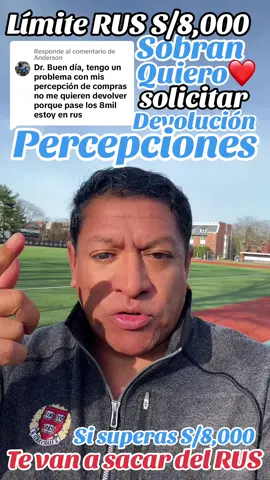 Respuesta a @Anderson #tengo un #problema con #mis #PERCEPCIONES de #compras del #IGV no me #quieren #DEVOLVER #porque #pase S/8,000 #8K #Estoy en el #RUS ??? #Respuesta : #No te los #van a #devolver porque #excediste el #LIMITE de S/8,000 #soles 
