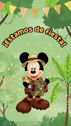 Video invitación Mickey Safari explorador 🦒🐆🦓🦁 #dulcesinvitaciones #personalizada #videoinvitacion #mickeysafari 