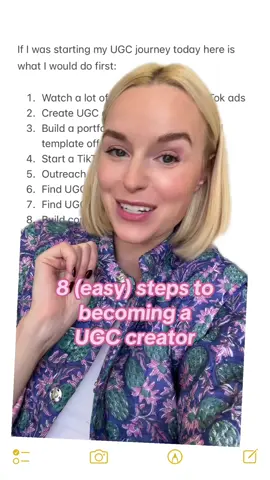 8 EASY steps to becoming a UGC creator. Truly there is no perfect way but if i was to do it again… this is what i would do 💫 #ugccreators #ugcbeginner #creatortips #tiktokstrategy #ugctips #ugcstartingout 