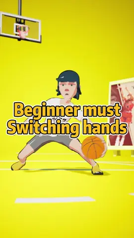 Are you lose the ball on Disguised dribble？A must practice for beginner.#basketballtraining #animation 