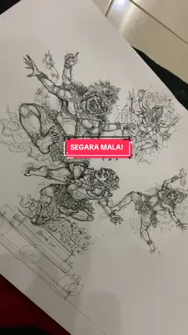 @De.gana.nee wiii  izin gambar ogoh ogoh mininya jadi sketsa de 🙏🏻😌 #fyp #bali #sketsa #ogohogoh 