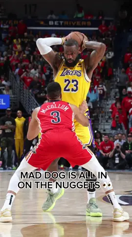 #MadDog says the #Nuggets will win the series against the #Lakers “easily” 👀 #LeBron #NikolaJokic #Denver