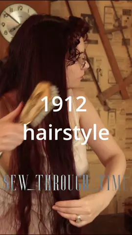 #titanic #1912 #historicalhair #fashionhistory #edwardianera #edwardian #timetraveler #vintage #vintagehair #1910s #timetravel #titanicera #longhair #hairstyle #history 
