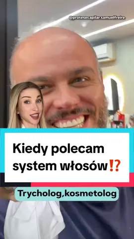 ⁉️Kiedy polecam system włosów⁉️ #systemwłosów #systemwlosow #trycholog #łysienieandrogenowe #łysieniemęskie #systemwłosy #peruka #perukanacodzien #perukanaturalna 