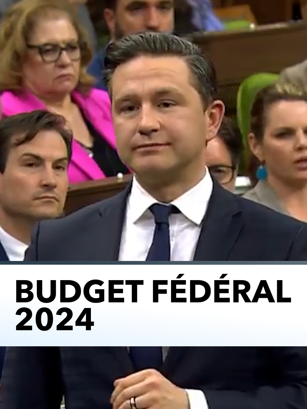 Le chef conservateur, Pierre Poilievre, réagit à la présentation du budget fédéral 2024. « Après neuf déficits, monsieur le Président, le gouvernement est riche et le peuple est pauvre. » #polcan #Budget2024