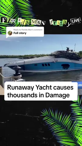 Replying to @Florida Man #caughtoncamera #yachtlife #onlyinflorida 