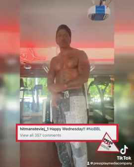 #pressplay▶️: #steviej shows off his #Fitness to the internet with a likkle message.