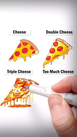Draw Pizza! #easy #drawing #art #tutorial #howtodraw #pizza #cheese 