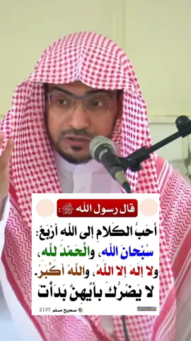 احب الكلام الى الله اربع #سبحان_الله #oops_alhamdulelah #لا_اله_الا_الله #الله_اكبر #wazakkir #صالح_المغامسي 