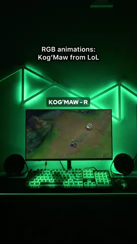 RGB animations for LoL champion Kog’Maw. #leagueoflegends #signalrgb 