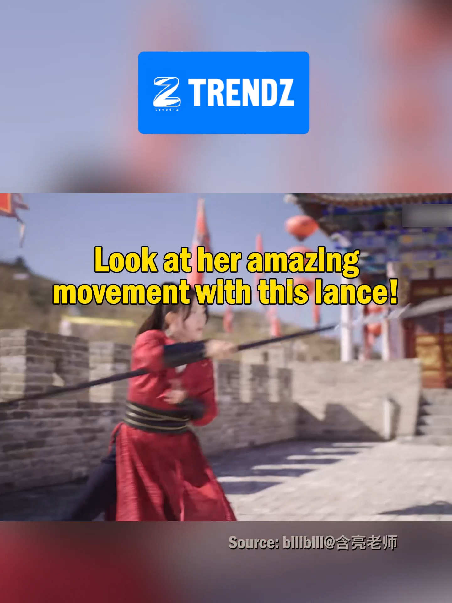 Look at her amazing movement with this lance #lance #ancientchinese #martialarts