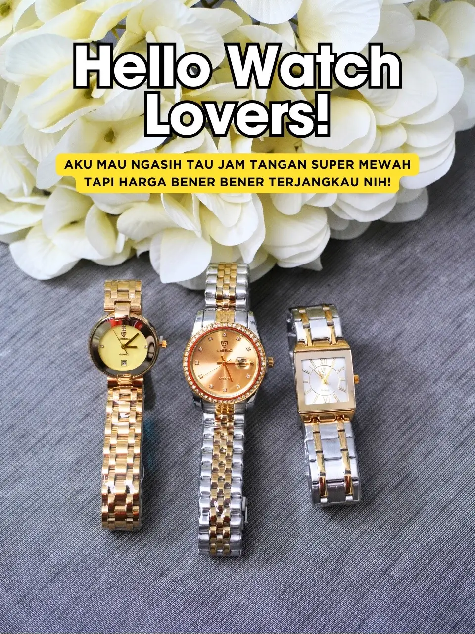 Jam tangan edisi untuk wanita small dan elegan💛🙌🏻 #jam #jamtangananalog #jamtangankece #jamtanganwanita #jamtanganmurah #jamtanganstainless #waterresistent #jamtanganoriginal #belanjaditiktok #belanjaditiktokshop #xyzbca #4you 
