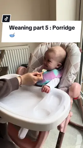 This video feels like so long ago now!! She now has a full bowl of porridge every morning and loves it🤣🥰#babyweaning #babyledweaning #babyporridge #5monthsold #babyfood #babypurees #newmum #firsttimemum #motherhood #sahm #girlmum #mumtok #mumtiktok #maternityleave #postpartum #fypシ #viral #fyp #heinzbabyfood 