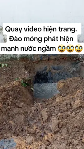 Đào móng vô tình phát hiện mạch ngầm. #suanha 