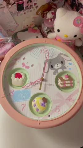 sugarbunnies clock 🍰🫐🍓✨#sanrio #sugarbunnies #sanriocore #deskdecor #cutecore #cutestuff #fyp 