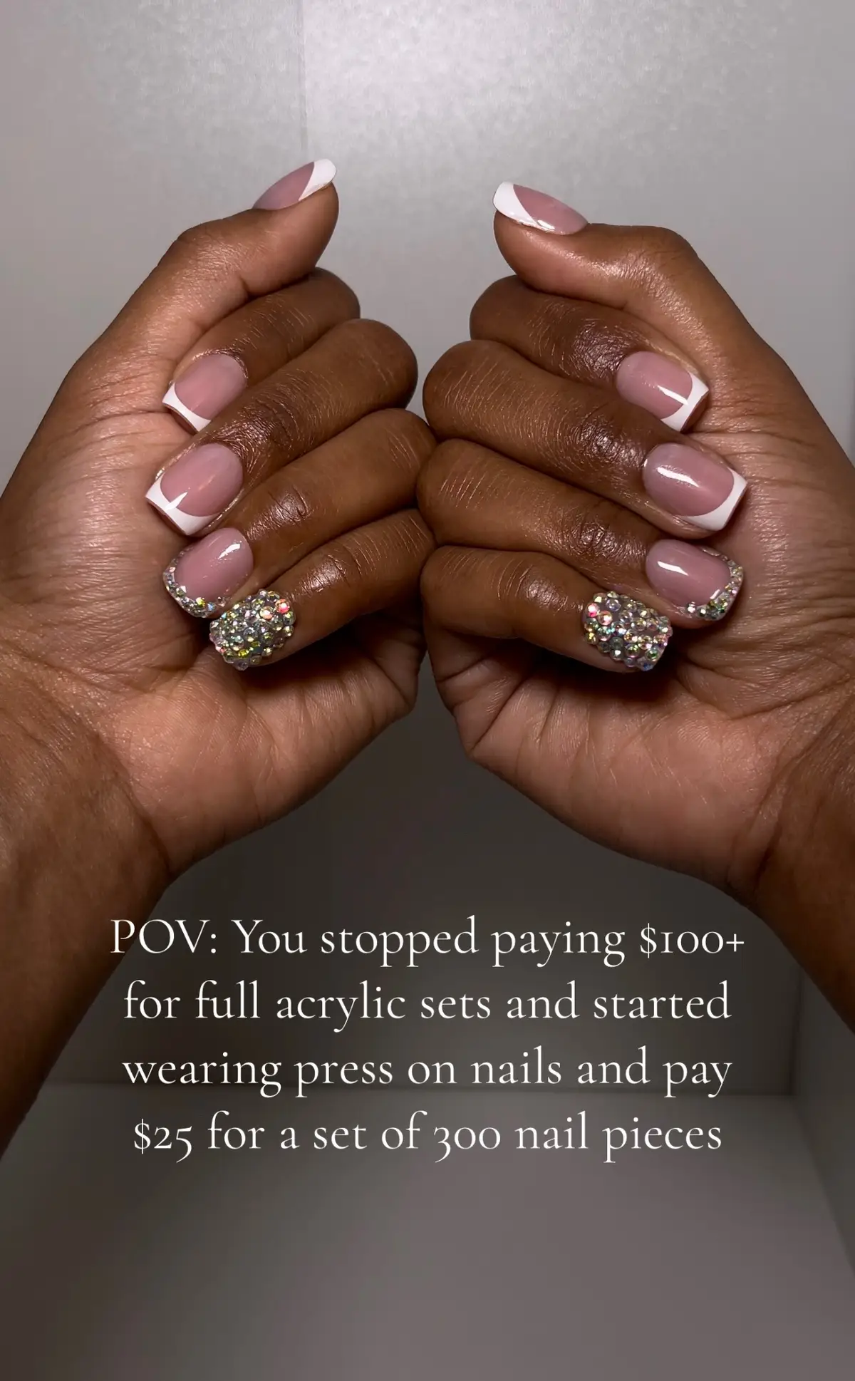 I am never going back fo acrylics and spending all money. In just 30 minute, I get salon quality nails in the comfort of my home!! The link is in my bio, click the Amazon Storefront to shop! #pressonnails #pressonnailstutorial #diynailsathome #pressonnailhack #beautyhacks #amazonfinds #amazonmusthaves #btartbox #btartboxnailtips #frenchtipnails #frenchtippressons