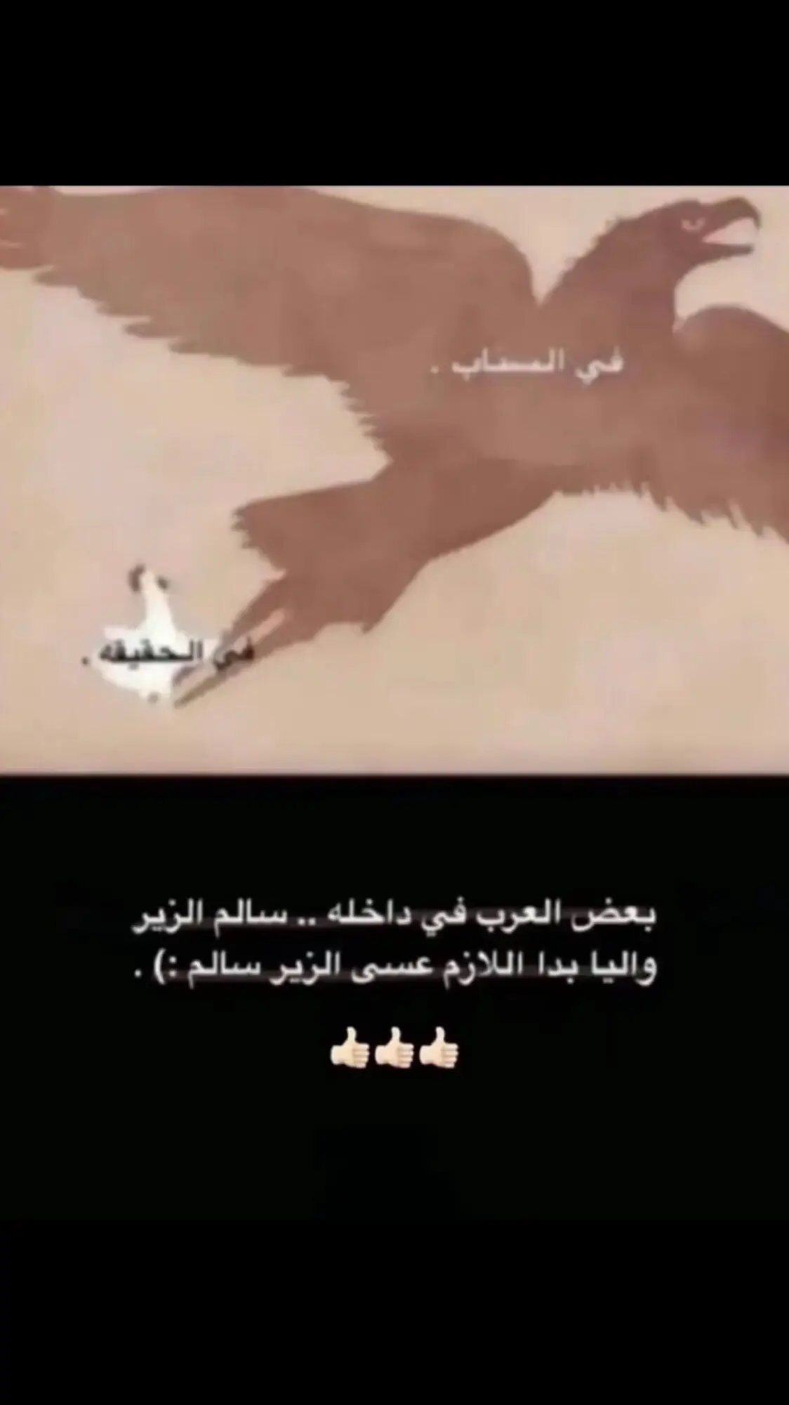 بعض العرب في داخله سالم الزير واليا بدا اللازم عسى الزير سالمم!!