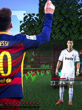 Messi VS Ronaldo in Minecraft 🥶 #leo #leomessi #ronaldo #cristianoronaldo #trending #Minecraft #aftereffects