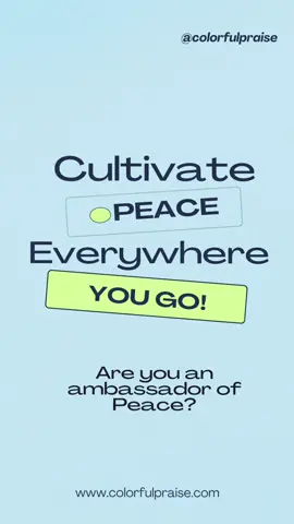 How do you create Peace? With all that’s happening in the world remember to CREATE PEACE! I’ve learned the number one way to experience peace is to create peace. One way to create preace is to SERVE! #christiantiktok #peacemaker #blessedlife #peacemakers #createpeace #biblicalwisdom #foryoupage #colorfulpraise