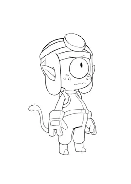 Miimoo’s second turnaround pass~ 💕  #indieanimation #animation #animationturnaround #alien #cyclops #indie #indiestudio #cartoon #anime #scifi #lilguy 