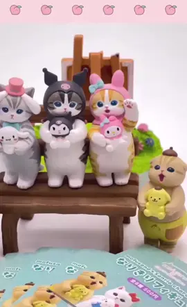 กาชาปอง Mofusand x Sanrio Characters by Kitan Club (Set of 6) -Size: Height approx. 5cm -Material: PVC, ABS ##toysthailand##candytoy##rement##gashapon##gashaponthailand ##capsuletoy##bandai##mofusand##sanrio