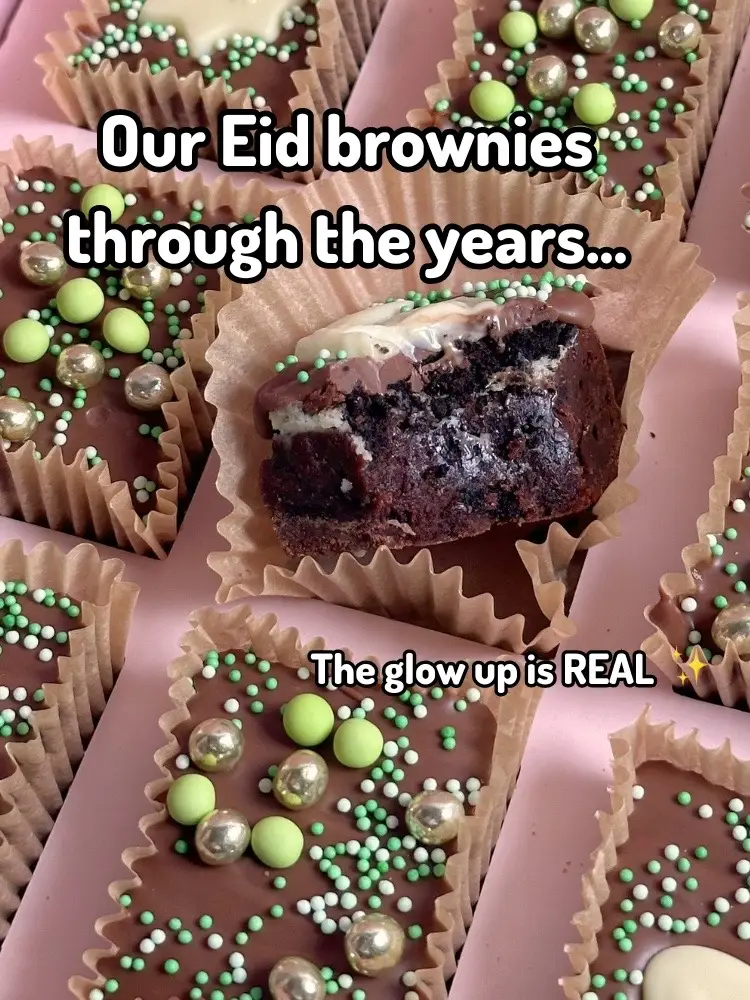 We’ll be seeing you again soon for our Eid al-Adha collection 🤭👀 #gifts #london #SmallBusiness #baking #brownies #viral #funny #tiktok #eid #eidmubarak #eidalfitr #eidcollection #eidgifts #eidgiftideas #satisfying #eidgift #satisfying #food #foodporn #dessert #chocolate #delicious 