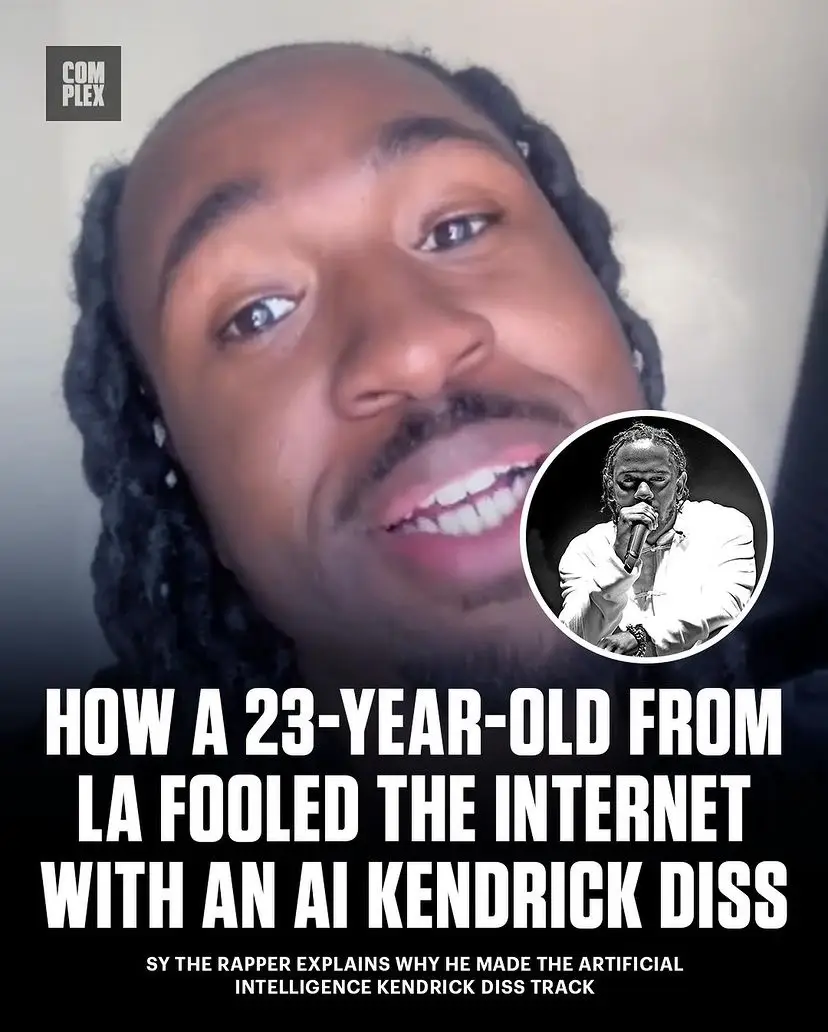 Sy The Rapper explains why he made the artificial intelligence Kendrick diss track that went viral, and why he ultimately decided to clarify that it was fake. #drake #kendrick #complexmusic 