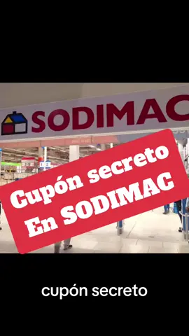 Cupón secreto en sodimac #descuento #liquidacion #ahorro #oferta #cupon 