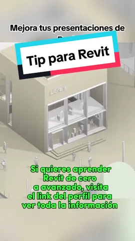 Mejora las presentaciones de tus proyectos de Revit, visita el link del perfil si quieres convertirte en experto #revitdesdecero #arquitectura #revit #tipsderevit #arquitectura 